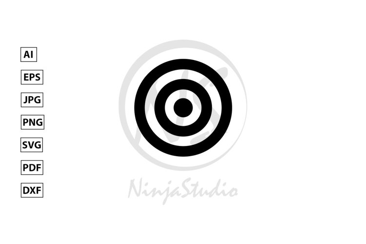 Target Icon In Flat Style Vector example image 1