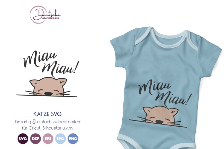 Miau Miau SVG | Kätzchen SVG example image 1