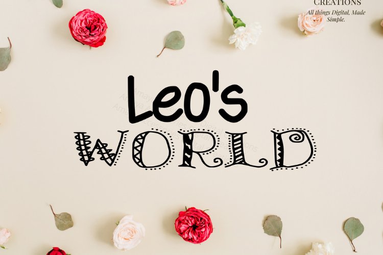 Leo's World Instant Download example image 1