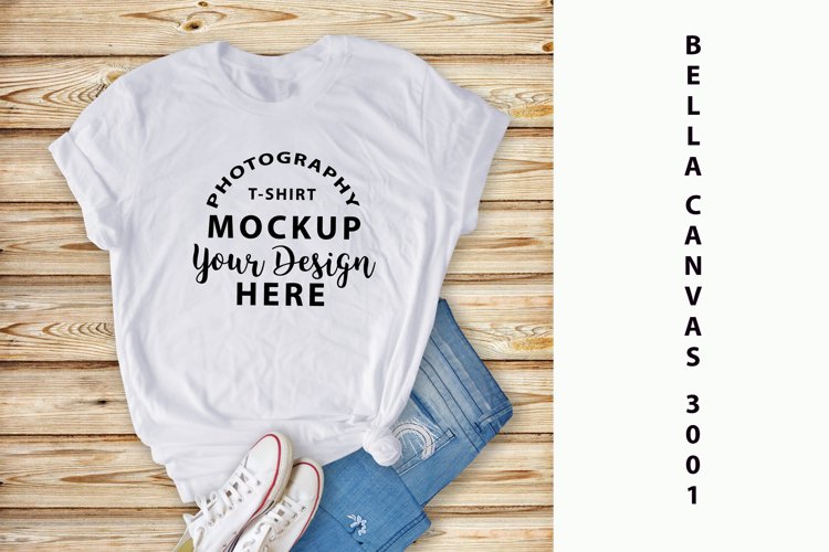 White Tshirt Mockup Image 4
