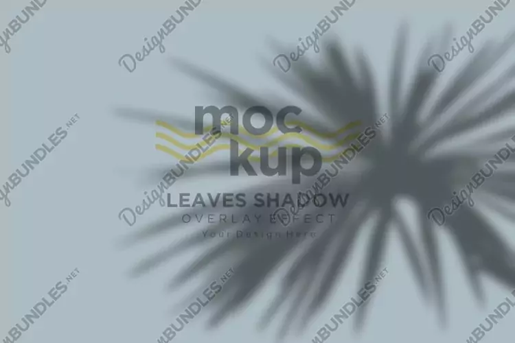 Leaves Shadow Overlay Effect Mockup