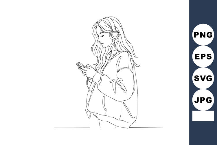 Listening To Music Clipart Image 9
