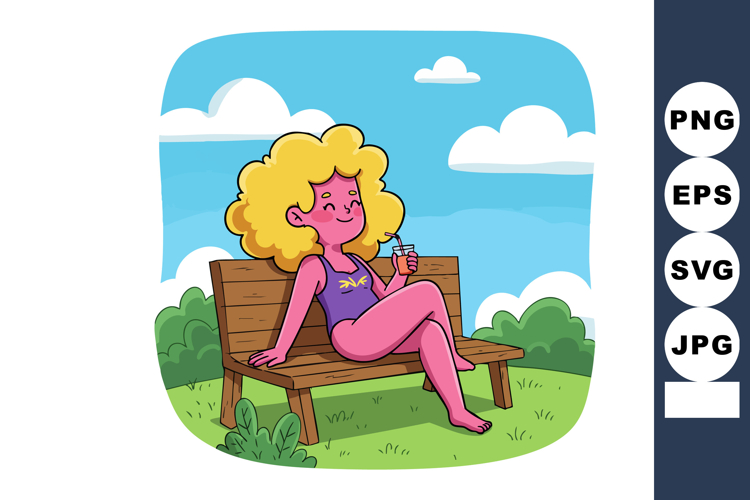 Curly Hair Clipart Image 12