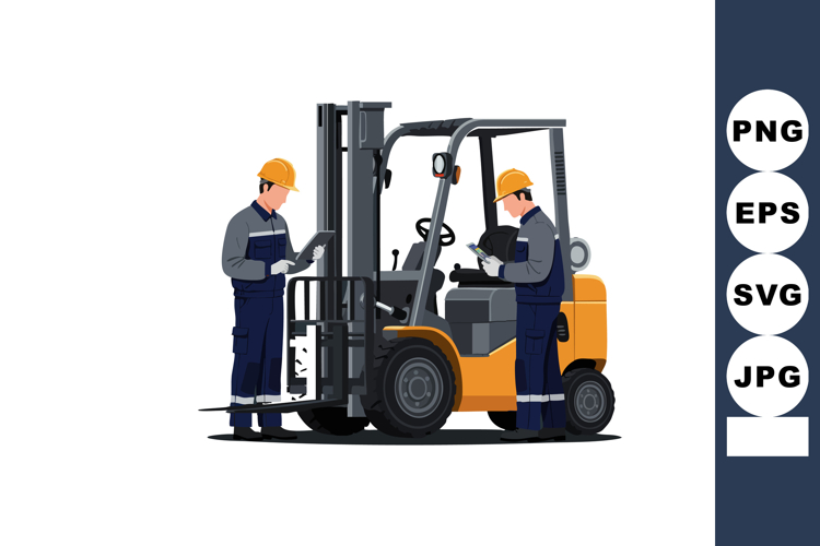 Forklift Clipart Image 13