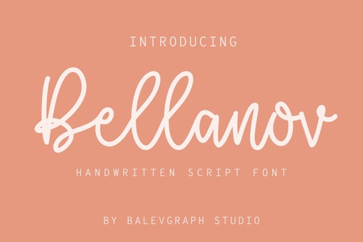 Bellanov Handwritten Script Font example image 1