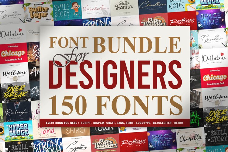 Font Bundle For Designers Vol 1 example image 1
