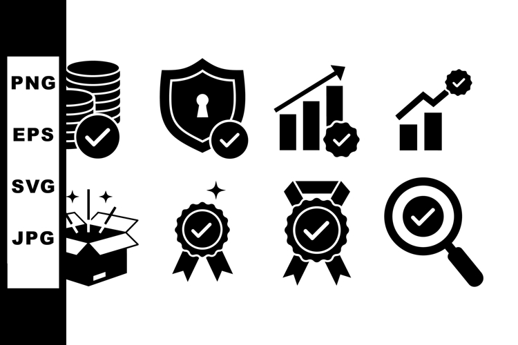 Business Icons Vector Set for Marketing and Finance