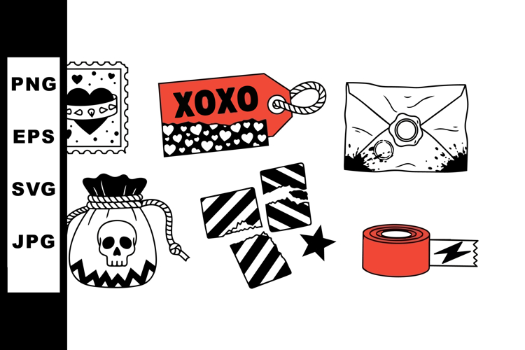 Star Clipart Black and White Image 23