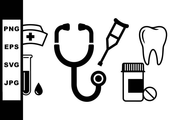 Medical Vector Icon Set For Healthcare Designs