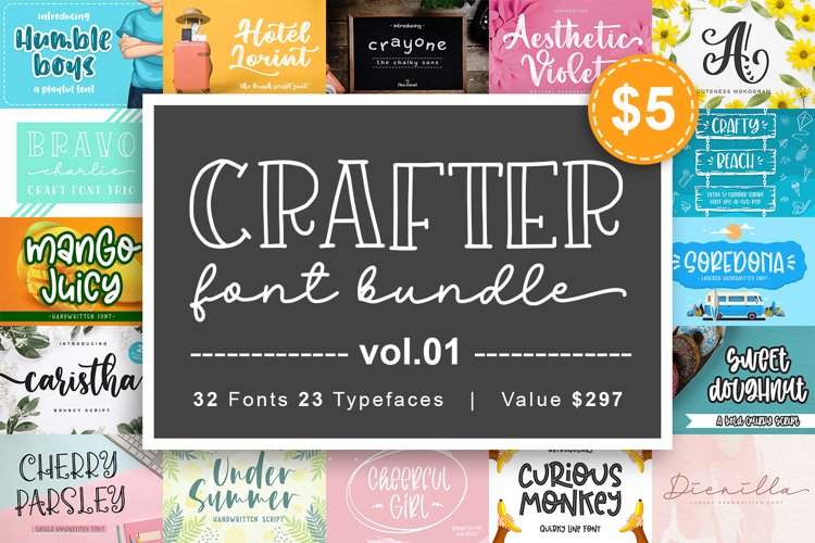 Crafter Font Bundle Vol. 1 example image 1