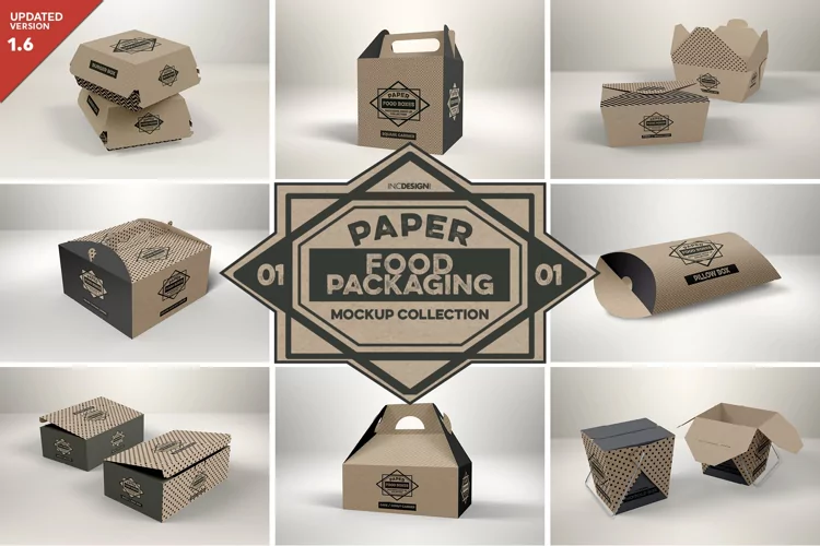VOL.1 Food Box Packaging MockUps