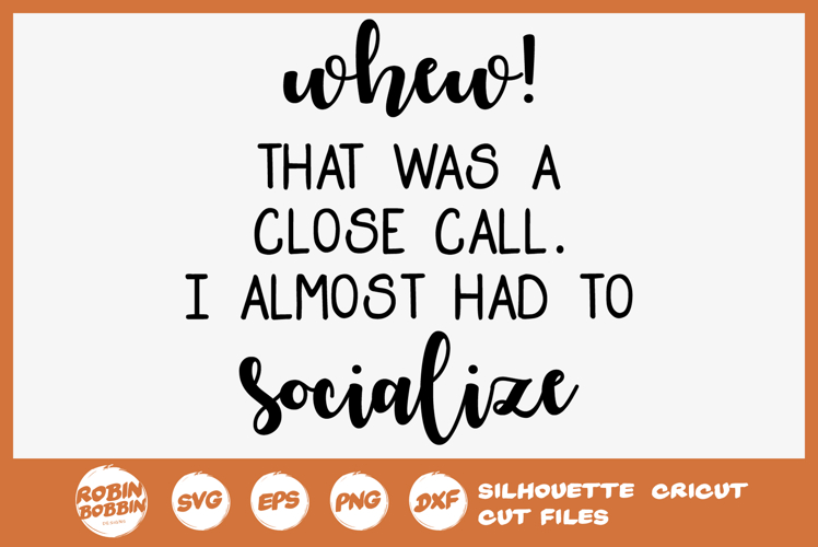 Whew! That Was a Close Call. I Almost Had to Socialize SVG