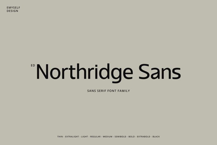 ED Northridge Sans example image 1