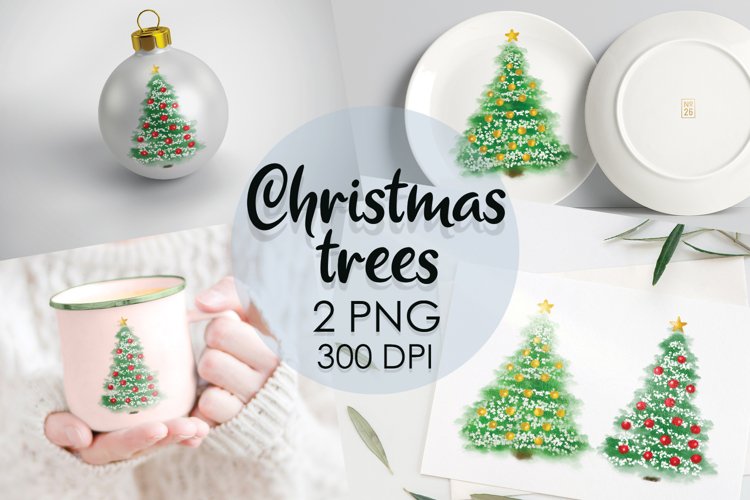 Christmas Tree Png, Christmas Clipart, Christmas Png, Winter example image 1