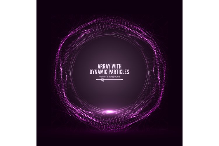 array vector with splash emitted graphic by... Array Vector With Splash Particles. Big Data (653697)