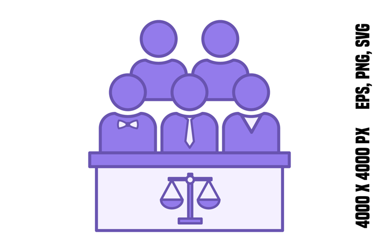 Colored Jury Icon