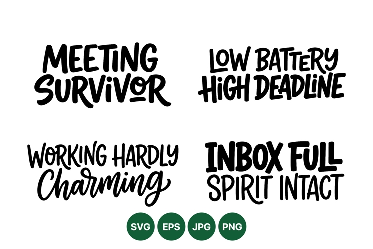 Hand Lettered Funny Office Quote Designs For Shirts