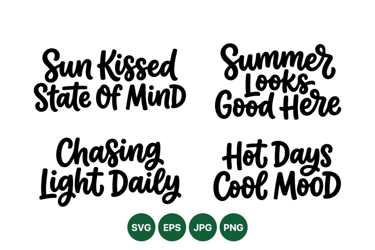 Hand Lettered Summer Quotes For Print And Crafts