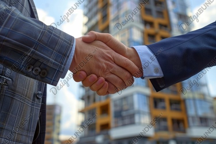 Businessmen Handshaking Background Wallpaper example image 1