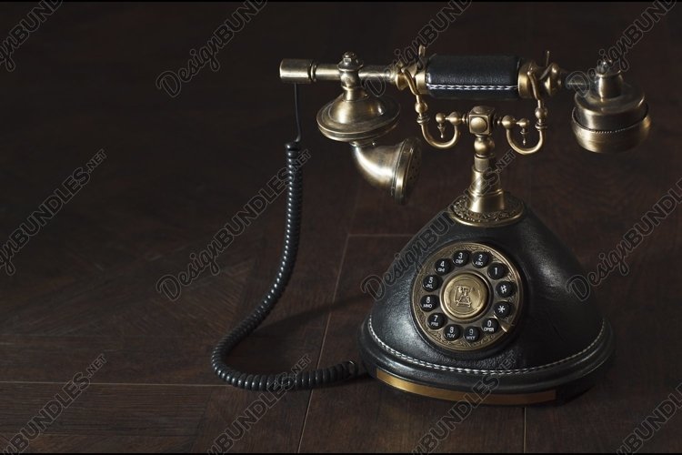 Old vintage rotary phone example image 1