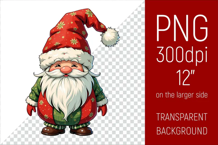 Christmas Gnome PNG | Christmas Sublimation Design