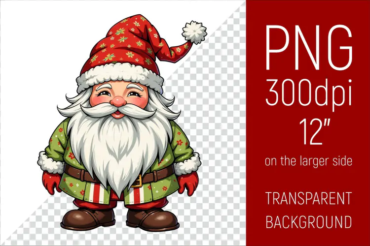 Christmas Gnome PNG | Christmas Sublimation Design