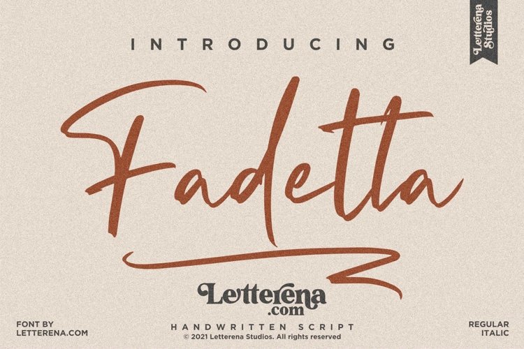 Fadetta - Handwritten Script Font example image 1