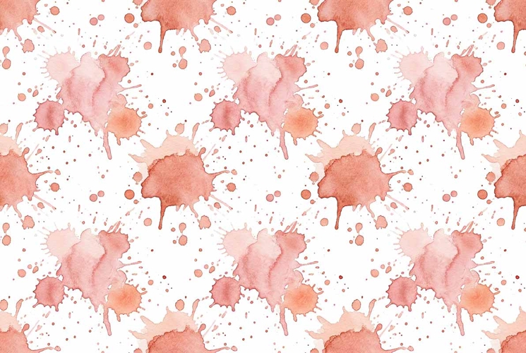 Watercolor paint splash seamless pattern
