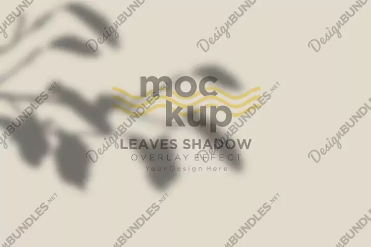 Leaves Shadow Overlay Effect Mockup