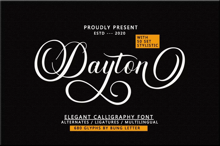 Dayton - Elegant Calligraphy