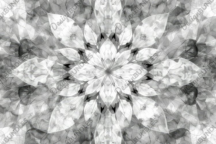 Geometric Flower Pattern Background Wallpaper