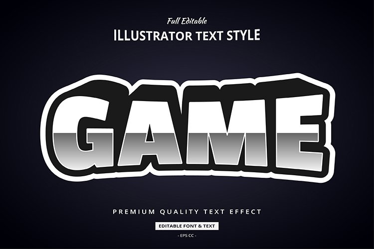 Esport Game Illustrator Text Style Effect example image 1