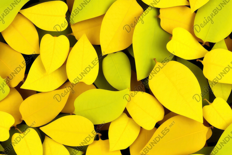 Yellow Autumn Leaves Background example image 1