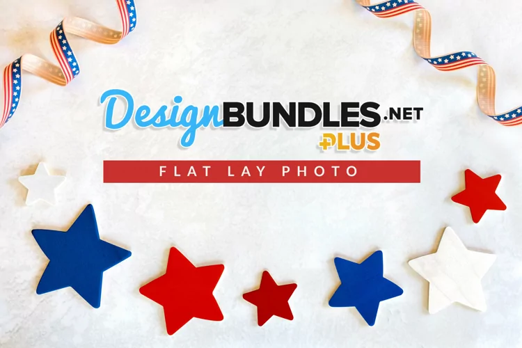 Stars & Stripes Patriotic Flat Lay Photo