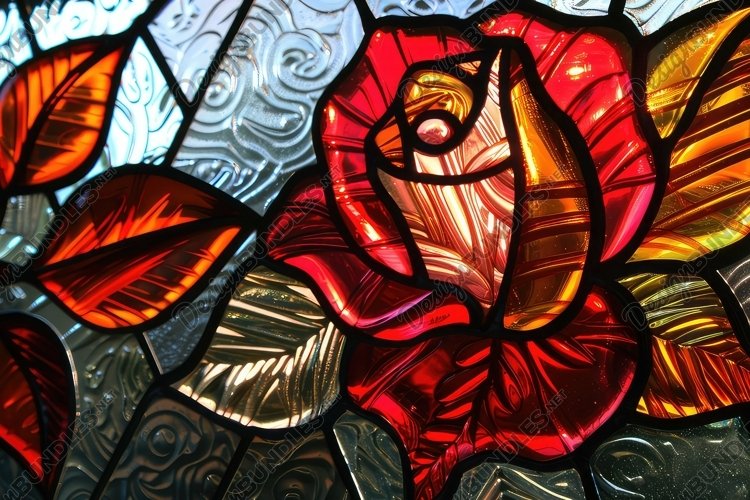 Stained Glass Texture Image 24