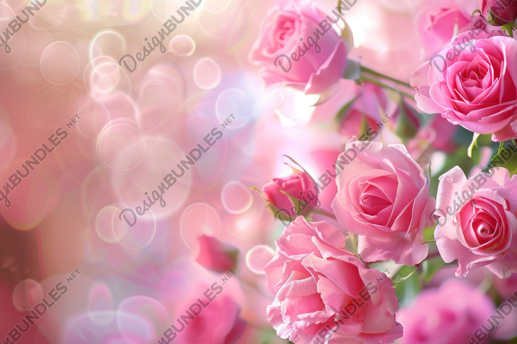 Garden Roses Background Wallpaper