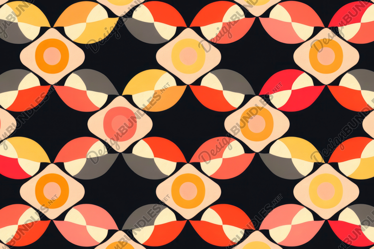 Mid-Century Modern Art Background Wallpaper