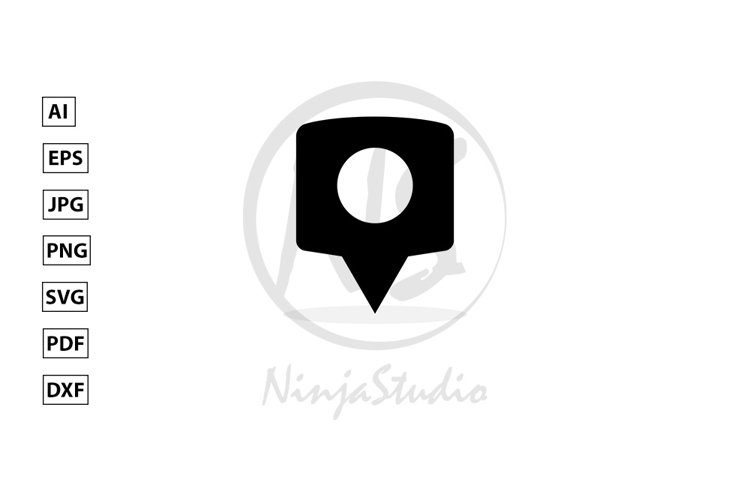 Locator Icon In Flat Style Vector example image 1