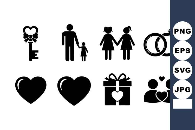 Silhouette Family Clipart