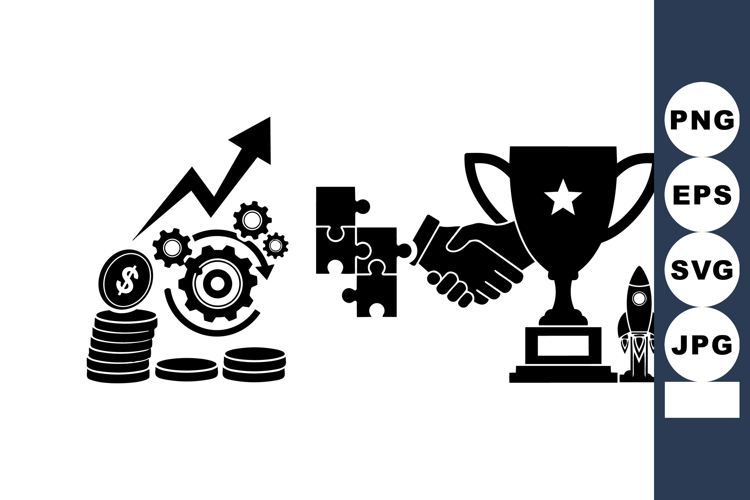 Business Growth Icons Bundle for Marketing Designs