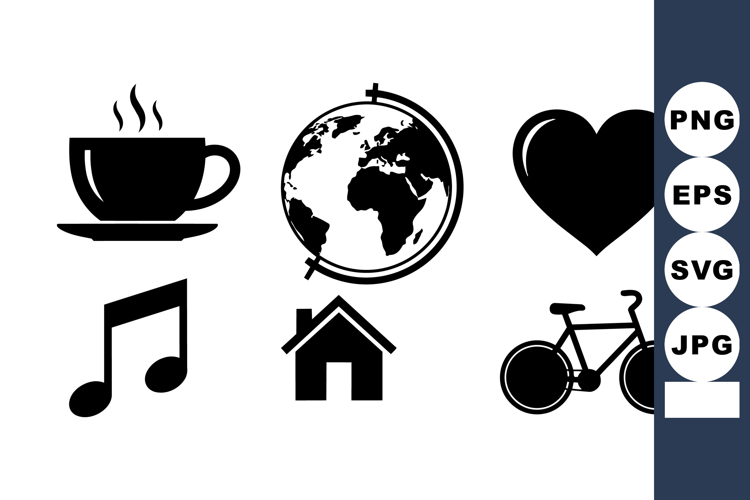 Minimalist Vector Icon Set for Web and App Design