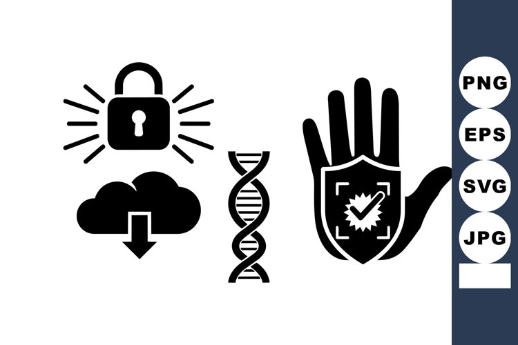 Security And Privacy Icon Vector Set For Digital Use