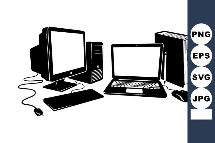 Tech Gadgets Vector Clipart Set for Digital Use