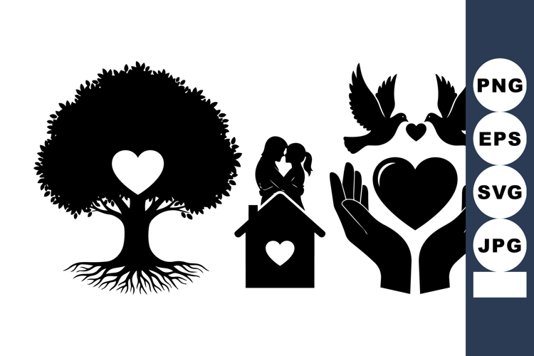 Love Heart Clipart Image 2