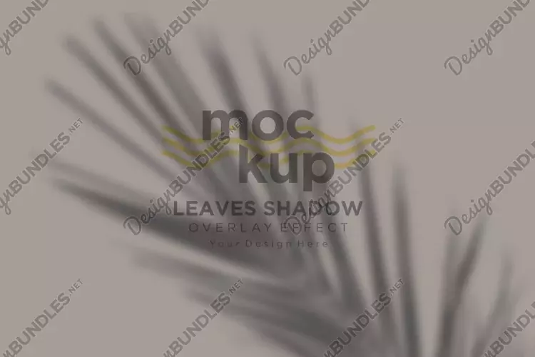 Leaves Shadow Overlay Effect Mockup