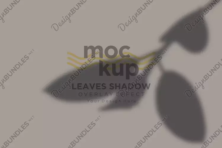 Leaves Shadow Overlay Effect Mockup