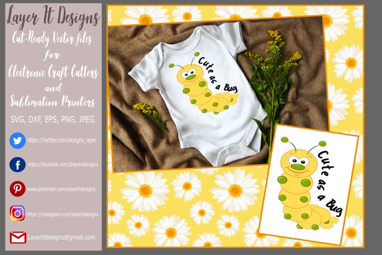 Cute as a Bug Design File example image 1