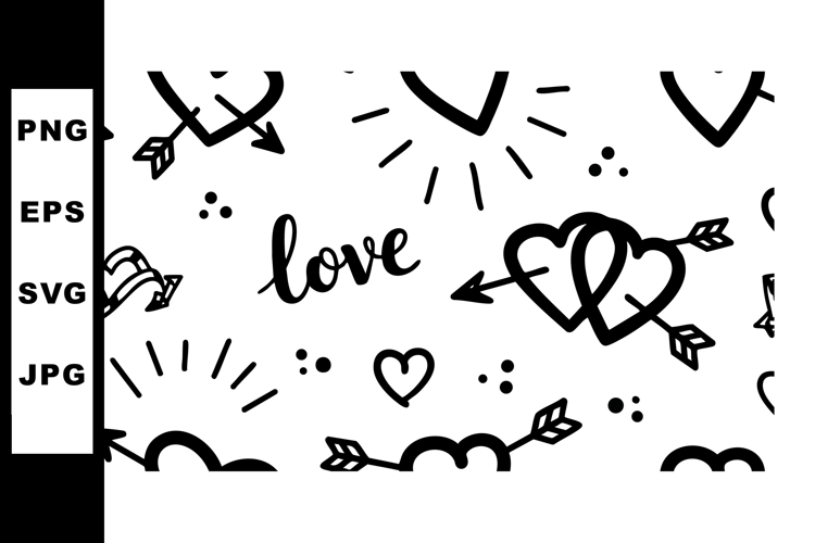 White Heart Clipart Image 13