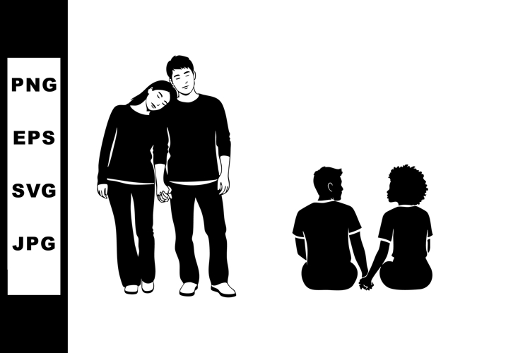 Couple Silhouette Image 13