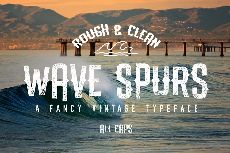 The Wave Spurs - A Bold Fancy Vintage Typeface